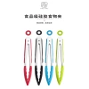 7-inch, 9-inch and 12-inch silicone food tongs, 3-piece set, kitchen tongs, food tongs, BBQ grill tongs and steak tongs details Picture